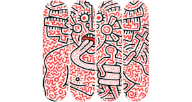 The Skateroom Keith Haring - Man and Medusa Collectible Skate Deck Red