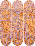 The Skateroom Keith Haring - Untitled 1984 Collectible Skate Deck Orange