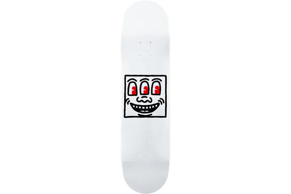 The Skateroom Keith Haring - Untitled Smile Collectible Skate Deck White