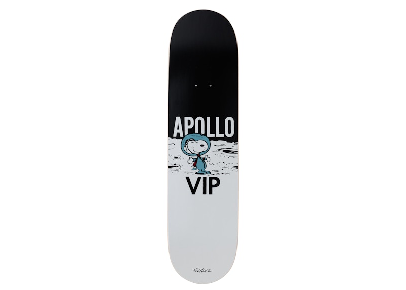 The Skateroom Peanuts - Apollo VIP – White Skateboard Deck Black