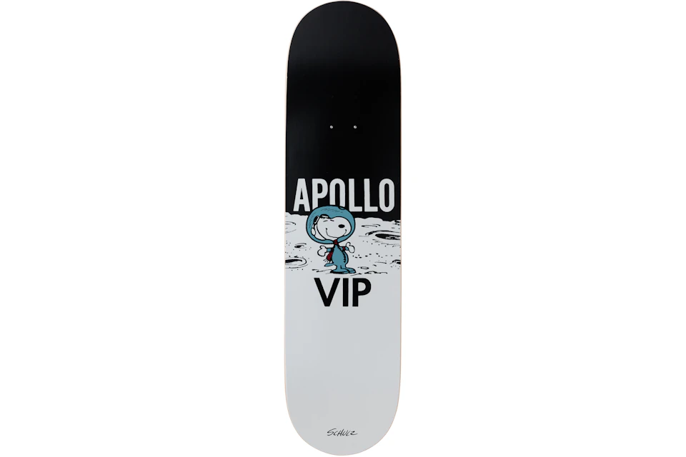 The Skateroom Peanuts - Apollo VIP – White Skateboard Deck Black/White