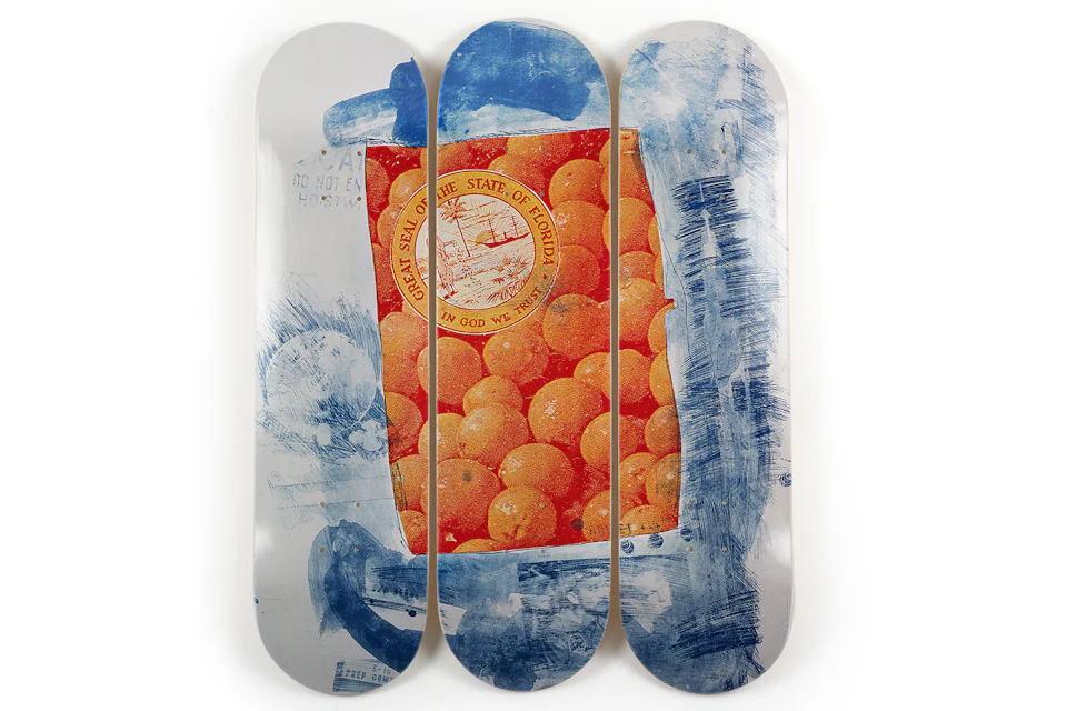 The Skateroom Robert Rauschenberg - Banner Skate Deck Set Blue/Orange