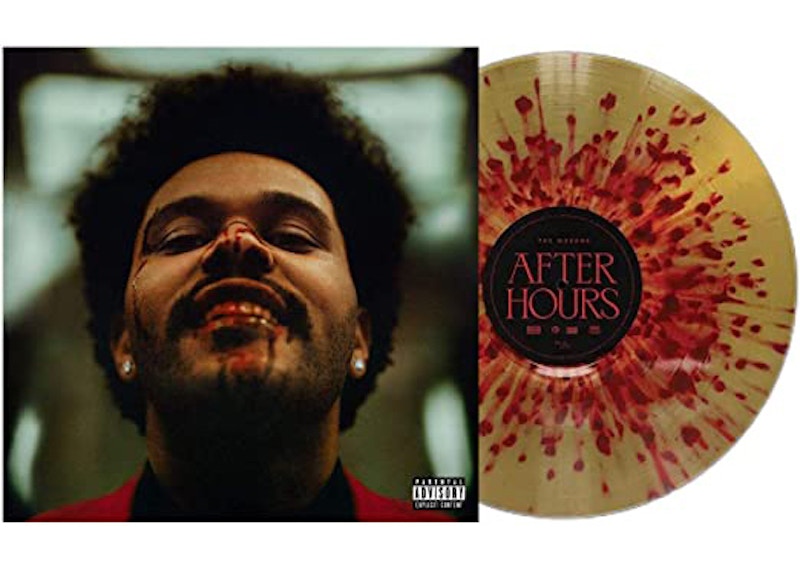 The Weeknd After Hours Limited Edition LP Vinyl Gold & Red Splatter