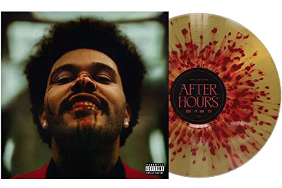 The Weeknd After Hours Limited Edition LP Vinyl Gold & Red Splatter