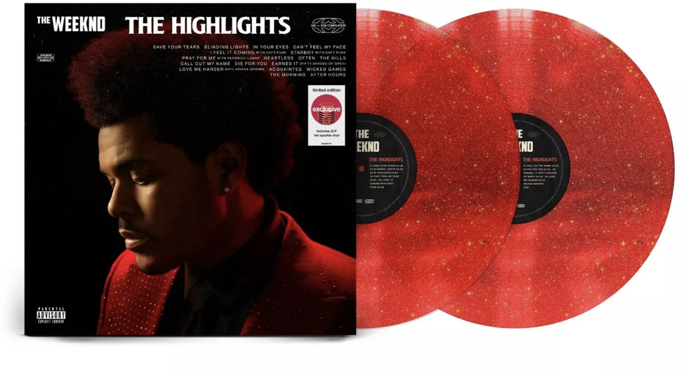 The Weeknd The Highlights Target Exclusive 2XLP Vinyl Red Sparkle - IT