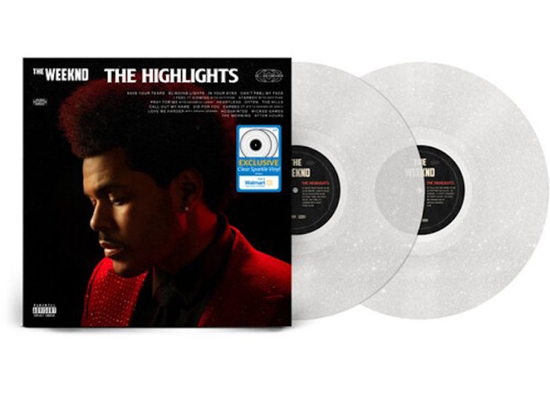 The Weeknd The Highlights Walmart Exclusive LP Vinyl Clear Sparkle