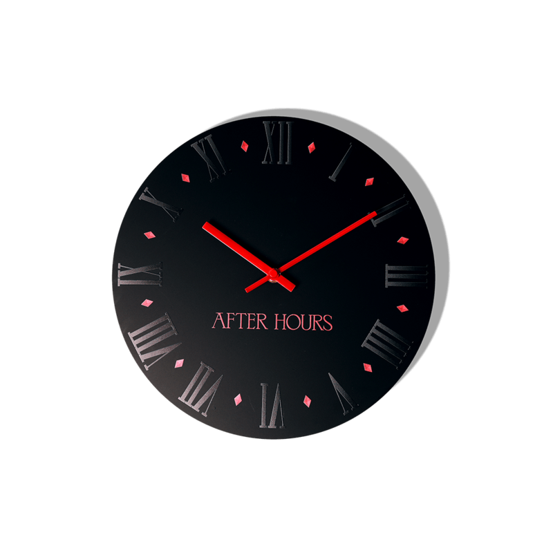 Pre-owned The Weeknd After Hours Wall Clock In Black