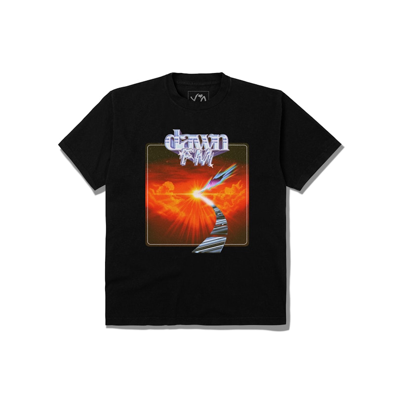 The Weeknd Dawn FM Cover T-shirt Black Men's - SS22 - US