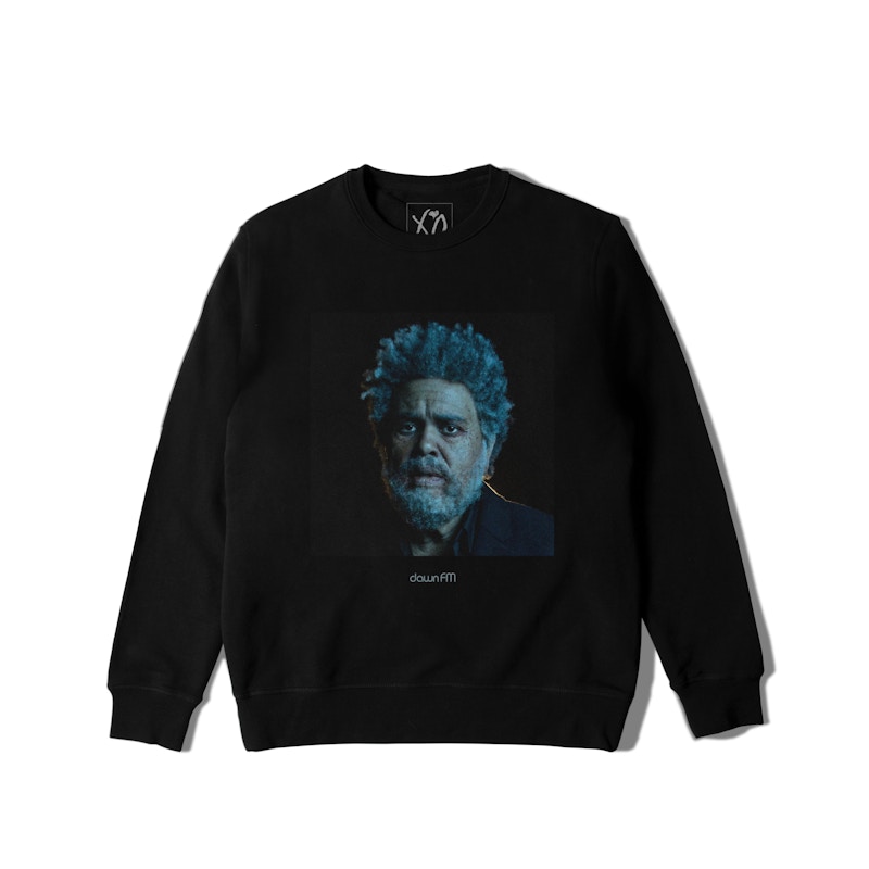 The Weeknd Dawn FM Crewneck Sweater Black Men's - SS22 - US