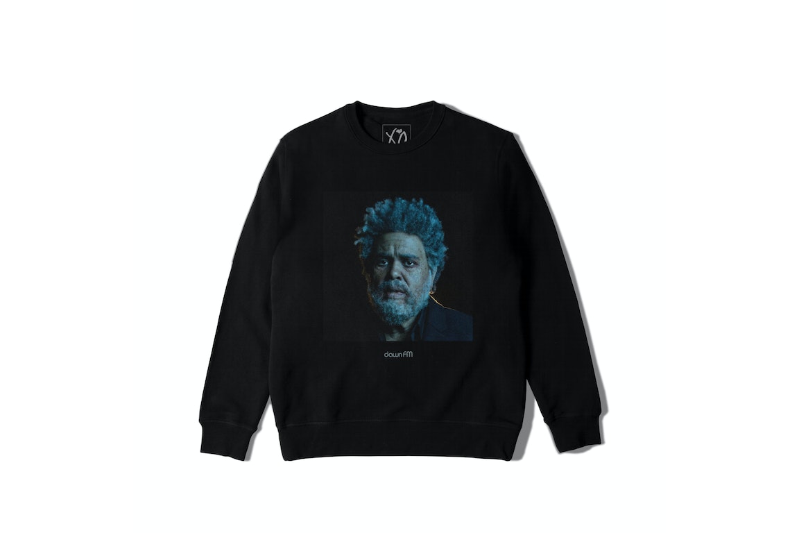 Pre-owned The Weeknd Dawn Fm Crewneck Sweater Black