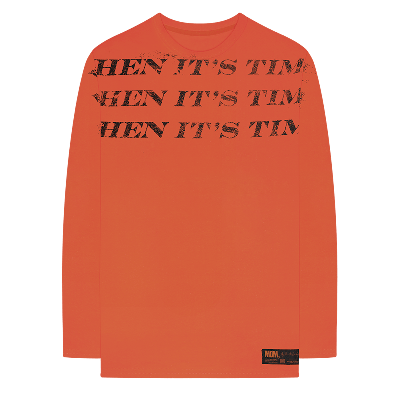 The Weeknd I Was Never There Oversized L/S Tee Orange