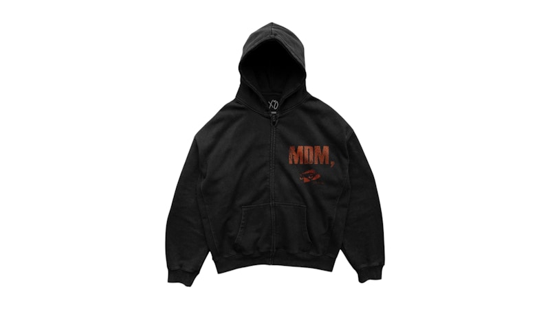 The Weeknd My Dear Melancholy MDM Zip-Up Hoodie Black Men's - SS26 - US