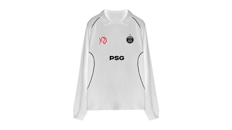 Pre-owned The Weeknd Psg X Xo Long Sleeve Ii Jersey In White