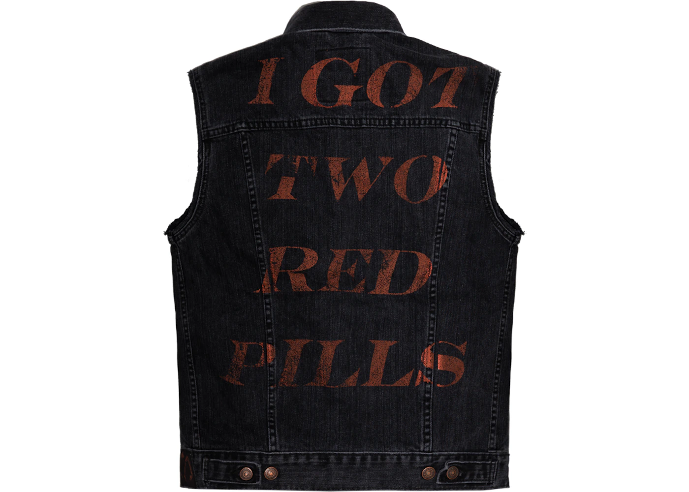 Levis black 2025 denim vest