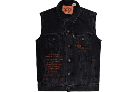 The Weeknd Privilege Levi s Denim Vest Black Men s US