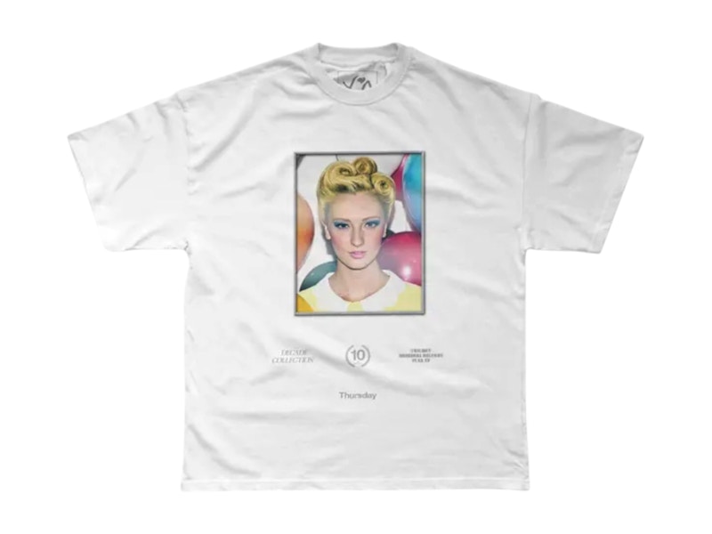 Pre-owned The Weeknd Men's Trilogy Thursday 10 Year Anniversary T-shirt In White
