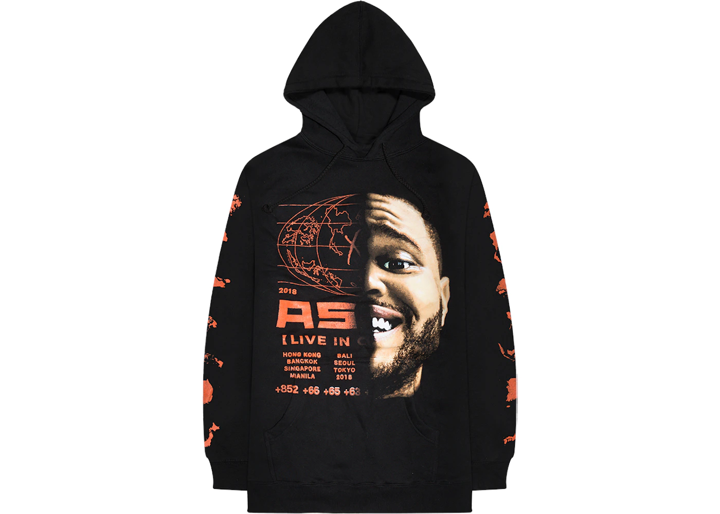 The Weeknd XO Asia Tour Pullover Hoodie Black