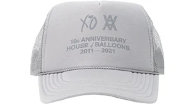 The Weeknd x Daniel Arsham House Of Balloons Anniversary Trucker Hat White
