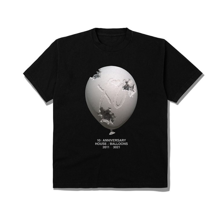 Pre-owned The Weeknd X Daniel Arsham House Of Balloons Eroded Balloon Tee Black