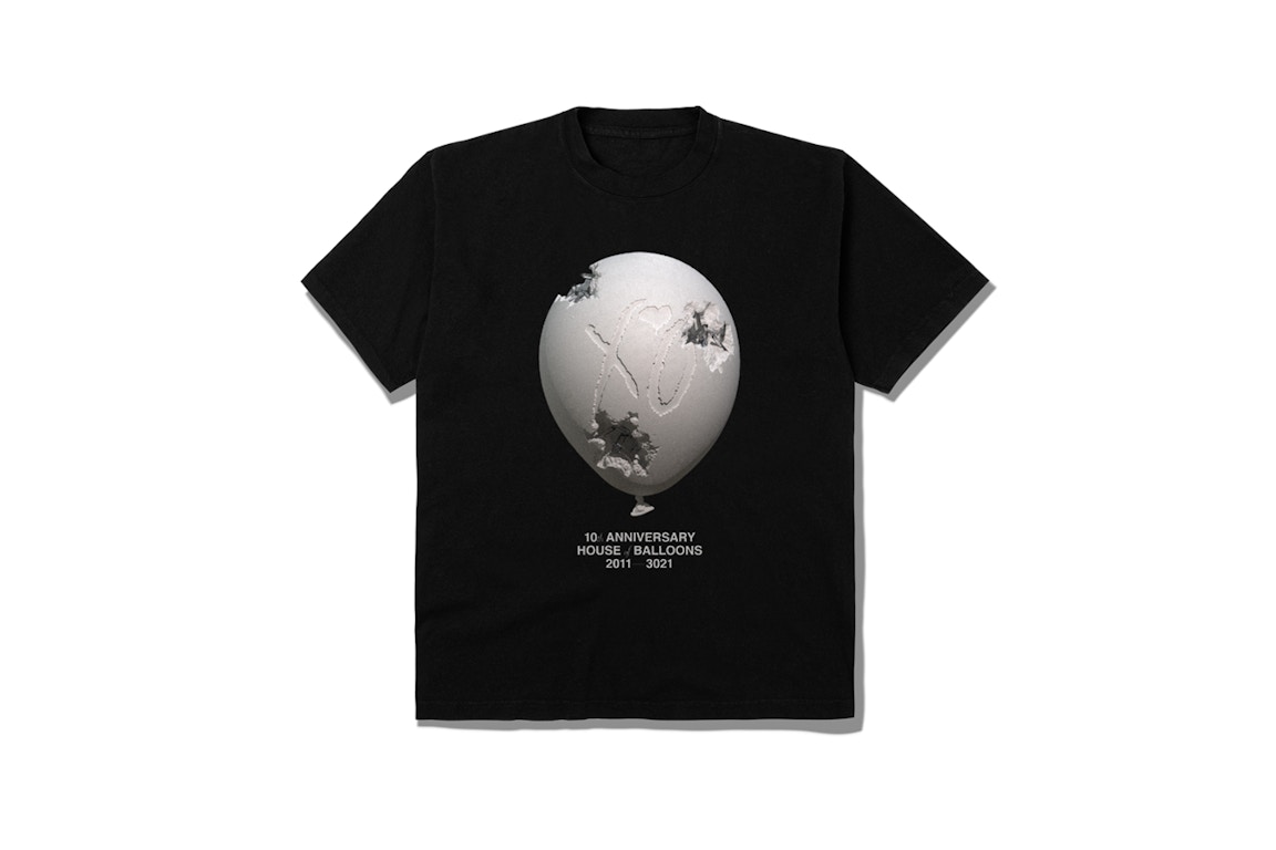 Click to view more detailed imagery on our partner's website Pre-owned The Weeknd X Daniel Arsham House Of Balloons Eroded Balloon Tee Black