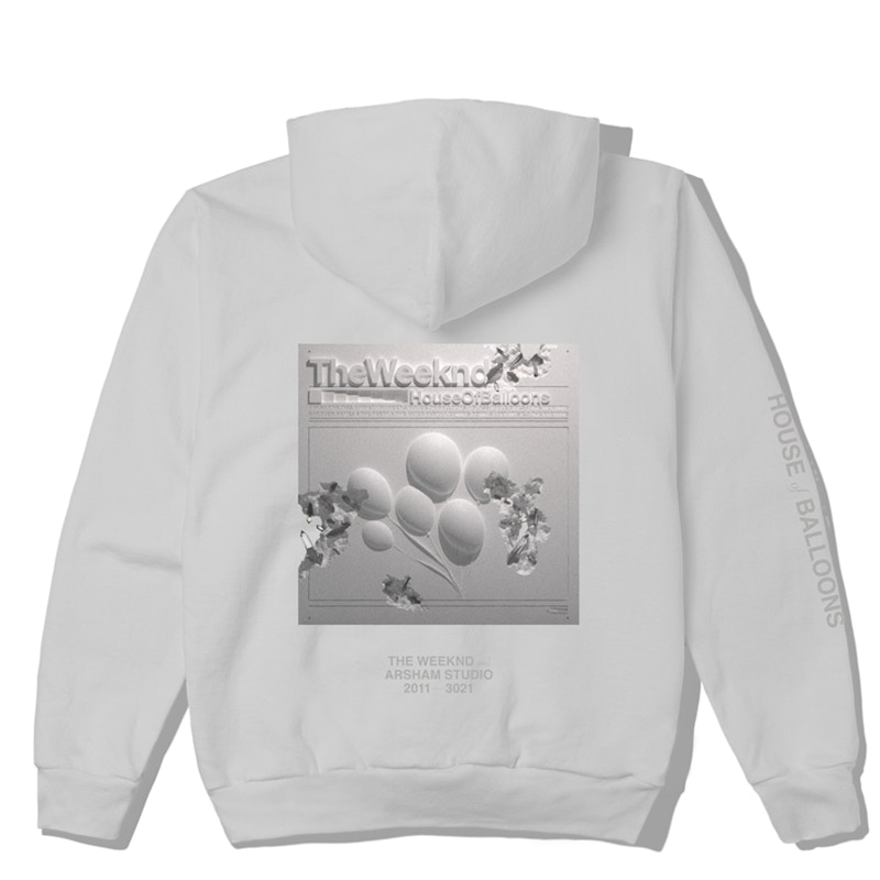 The Weeknd X Daniel Arsham House Of Balloons Eroded Cover Pullover Hood ...