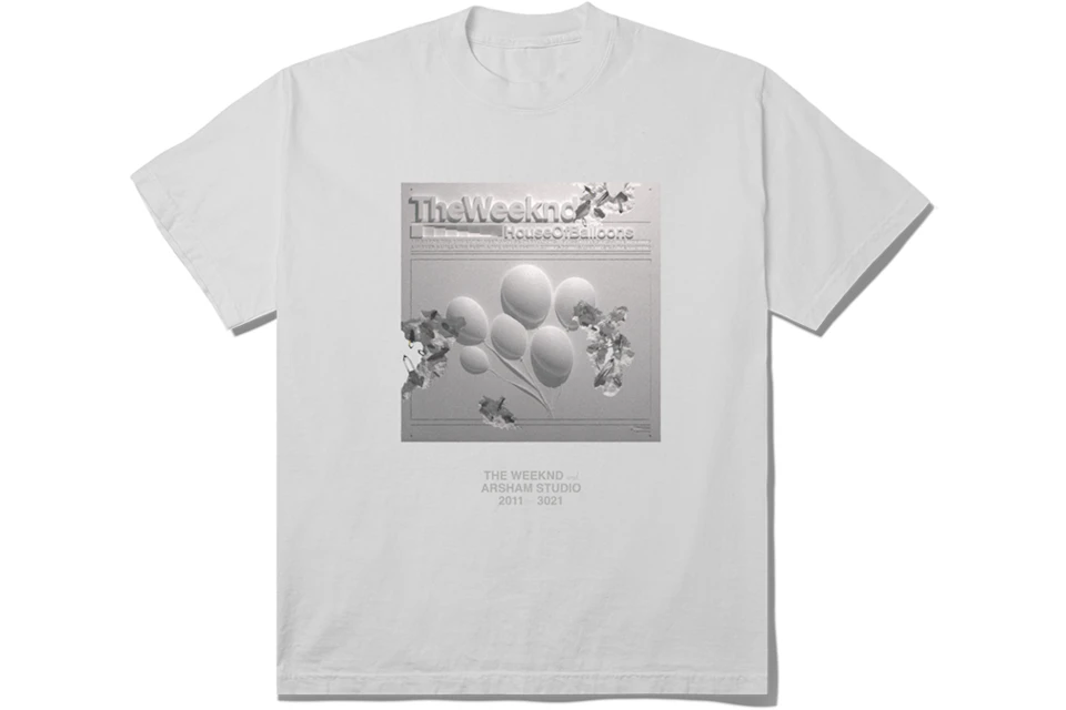 The Weeknd x Daniel Arsham House Of Balloons Eroded Cover Tee Grey