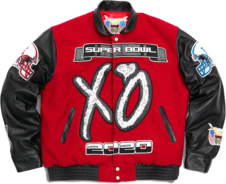 The Weeknd x Jeff Hamilton XO Super Bowl LV Jacket Black/Red Men's - US