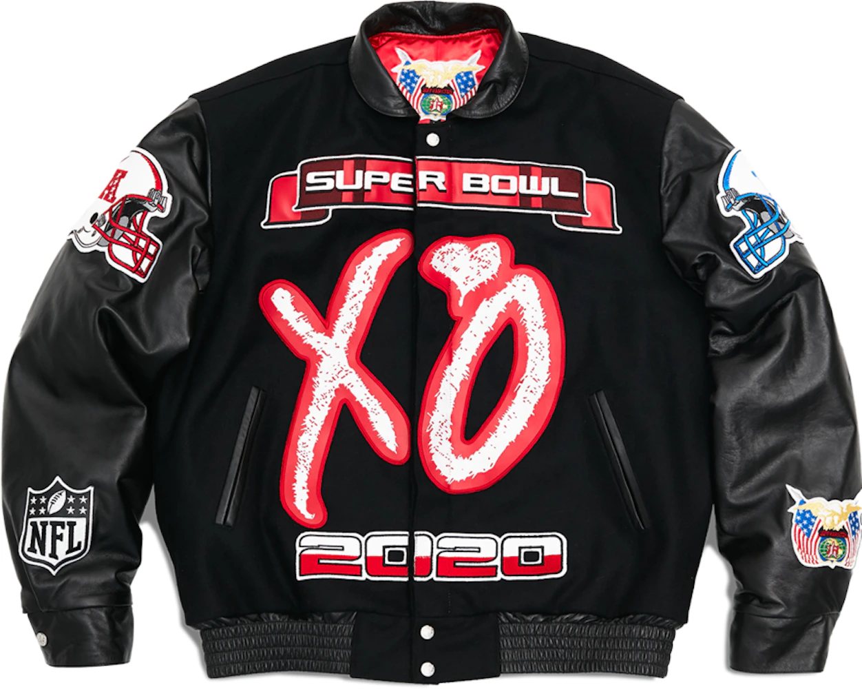 The Weeknd x Jeff Hamilton XO Super Bowl LV Jacket Black Men's - US