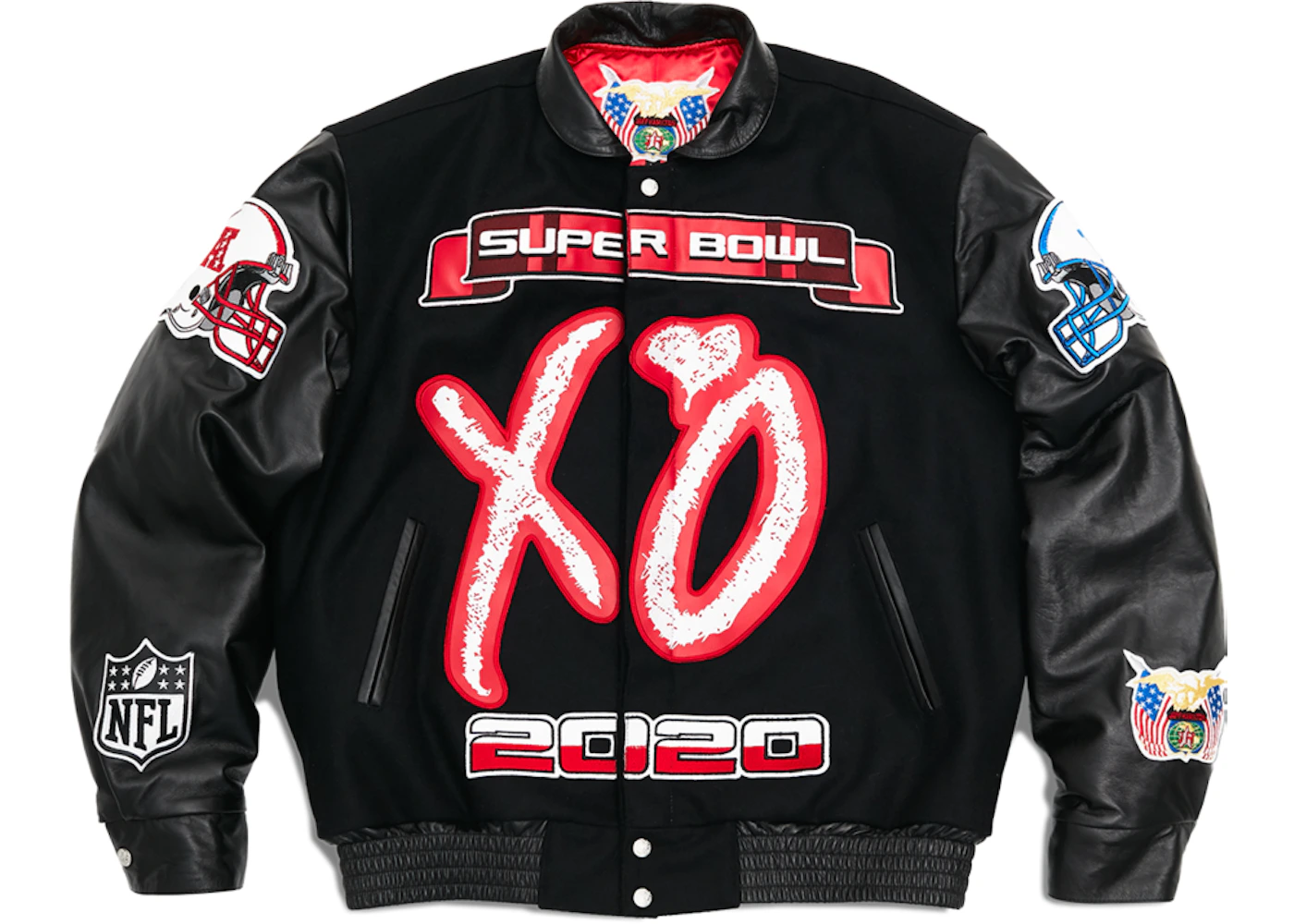 The Weeknd x Jeff Hamilton XO Super Bowl LV Jacket Black Hombre MX
