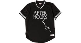 The Weeknd x Mitchell & Ness After Hours Mesh Baseball Jersey Black Baseball Jersey Black