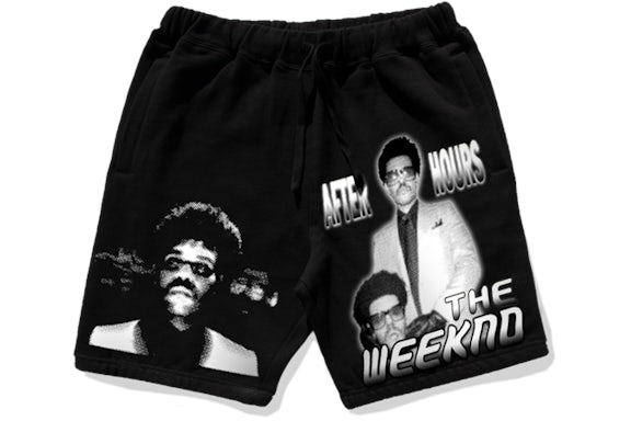 The Weeknd x P4K x Awge After Hours 001 Sweatshort Black