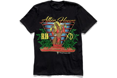 Tシャツ・カットソー The Weeknd Official x Rhuigi After Hours Casino T-Shirt The Weeknd x Rhuigi After Hours Paradise Tee Black Men's