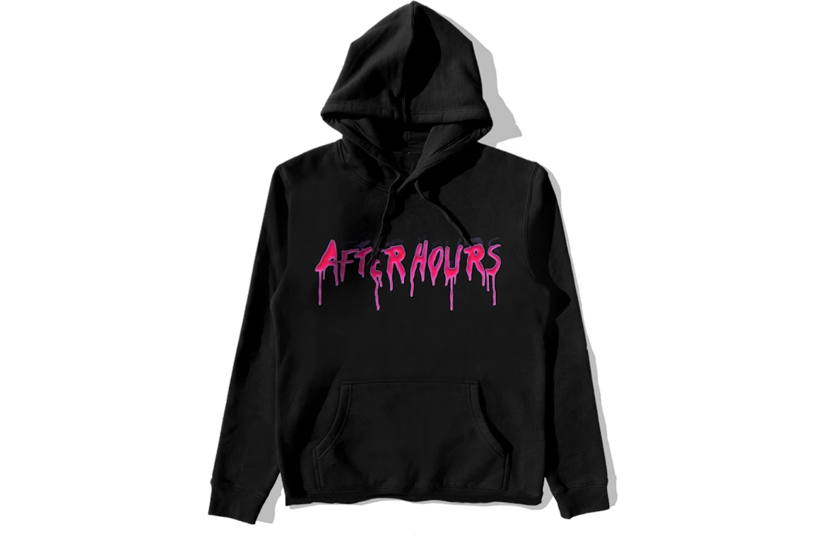 The Weeknd x Vlone After Hours Acid Drip Pullover Hood Black