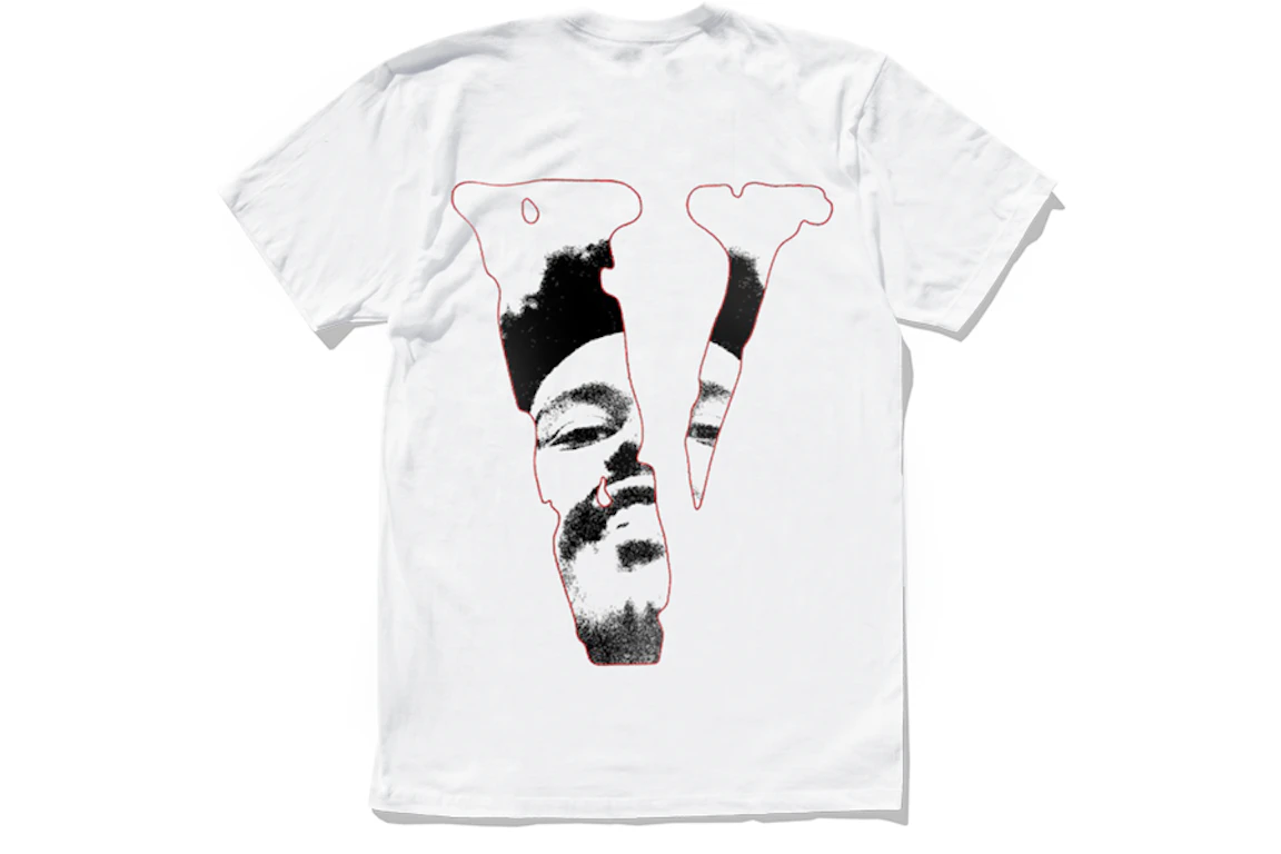 The Weeknd x Vlone After Hours Acid Drip Tee White