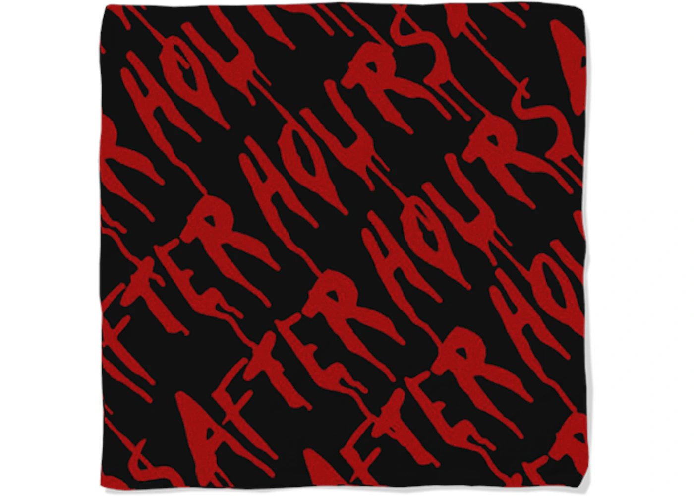 The Weeknd x Vlone After Hours Blood Drip Bandana Black SS20 GB