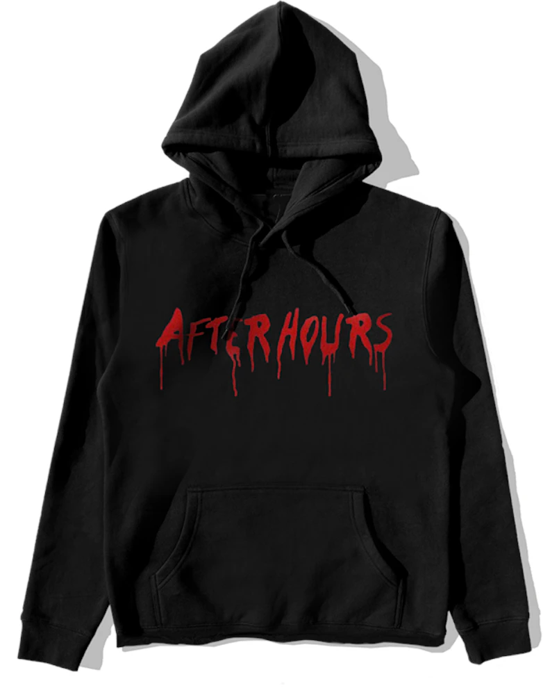 The Weeknd x Vlone After Hours Blood Drip Pullover Hood Black Men's ...