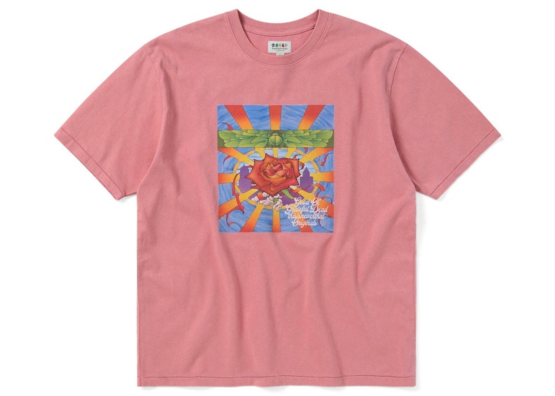 Thisisneverthat x Greatful Dead Rose Tee Pink Men's - SS23 - US