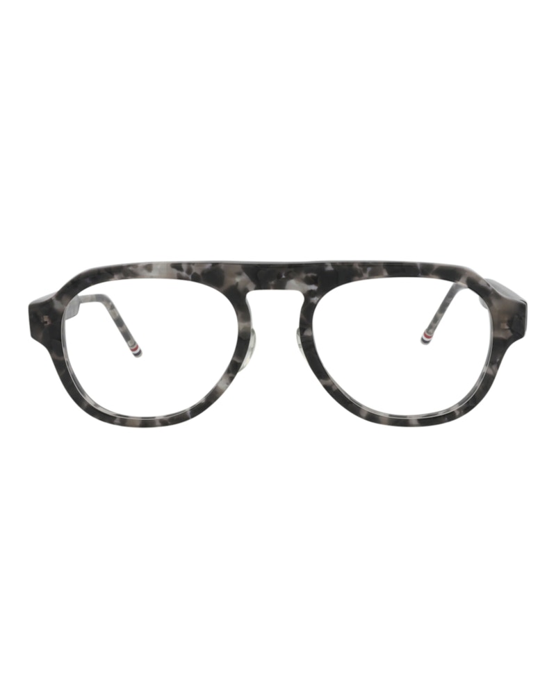 Thom Browne Aviator-Frame Acetate Optical Frames Grey Tortoise
