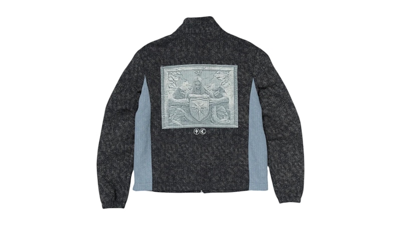 Thug Club Devil Peace Patch Knit Jacket Multicolor