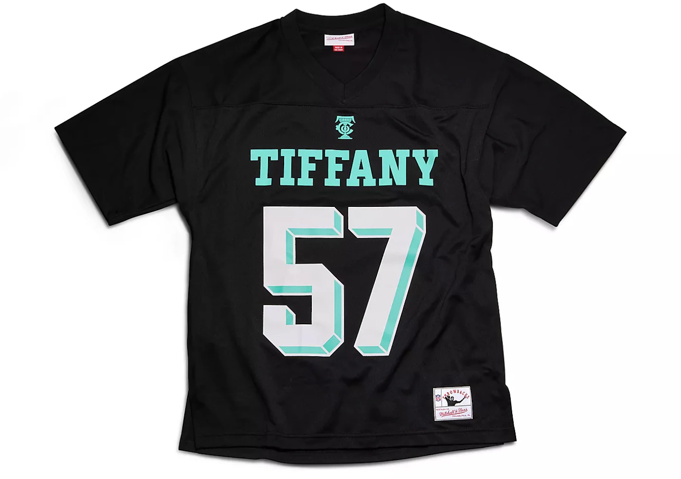 Tiffany & Co. x NFL x Mitchell & Ness Football Jersey Black/Tiffany Blue -  SS23 Men's - US