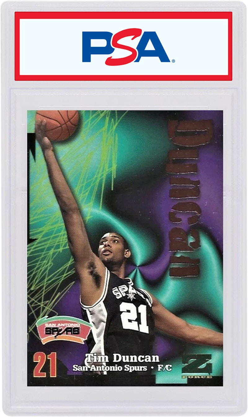 Tim Duncan 1997 Skybox Z-Force Rookie #111 (Calificado PSA o BGS)