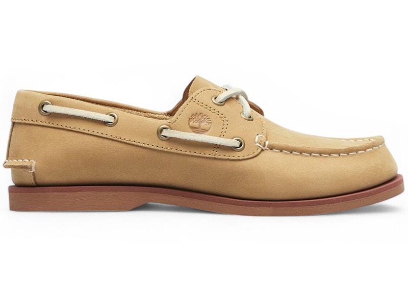 Pre-owned Timberland 2eye Classic Boat Shoe (women's) Sneakers In Beige In Sand