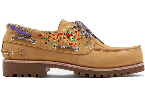 Timberland 3-Eye Classic Lug Handsewn Boat Shoe CLOT Wheat Men's