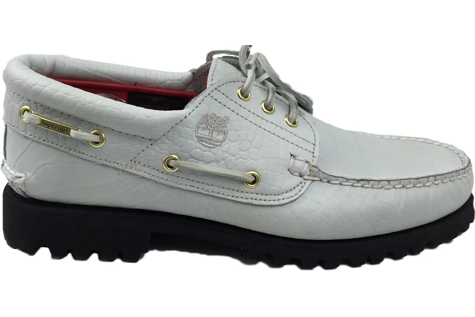 Timberland 3-Eye Lug Supreme White Croc - TB0A1H2U - US timberland 3 eyes