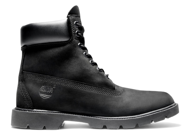 Pre-owned Timberland Men's  6" Classic Waterproof Boot Nubuck Sneakers In Black