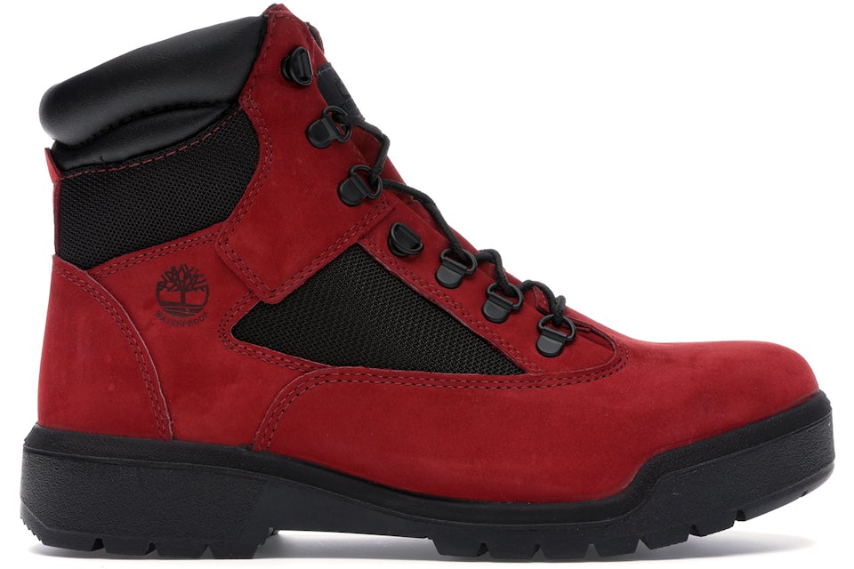 Red Leather Timberland Boots