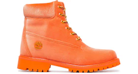 Timberland 6 Boot Off White Orange Velvet (W)