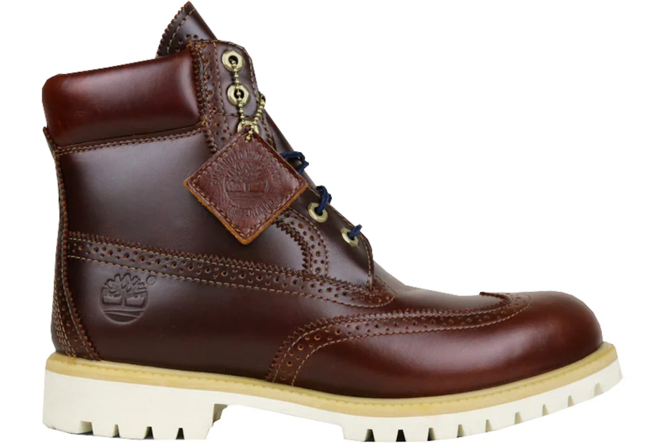 Timberland 6" Boot Brogue Wingtip Brown