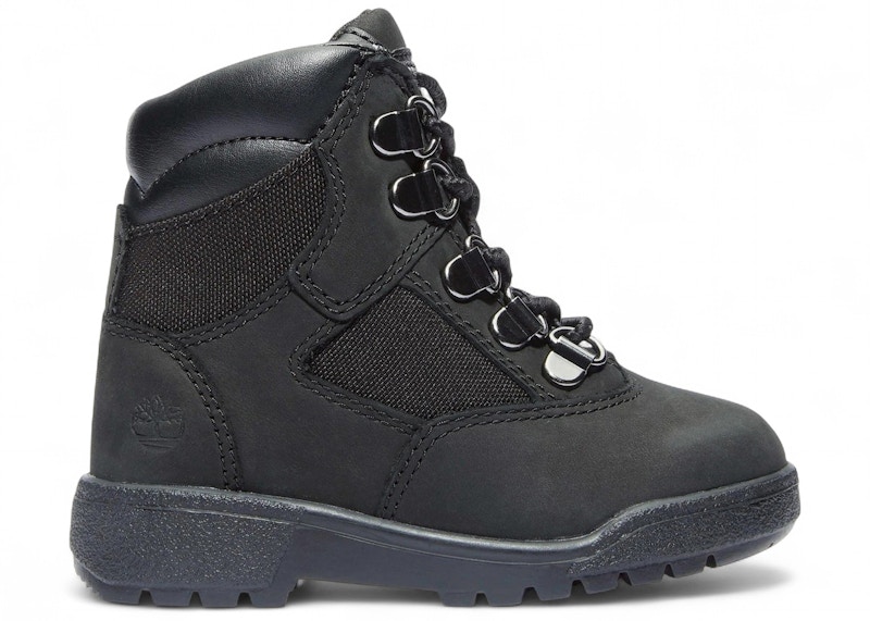 Pre-owned Timberland 6" Field Boot Leather Sneakers In Black Full/grain
