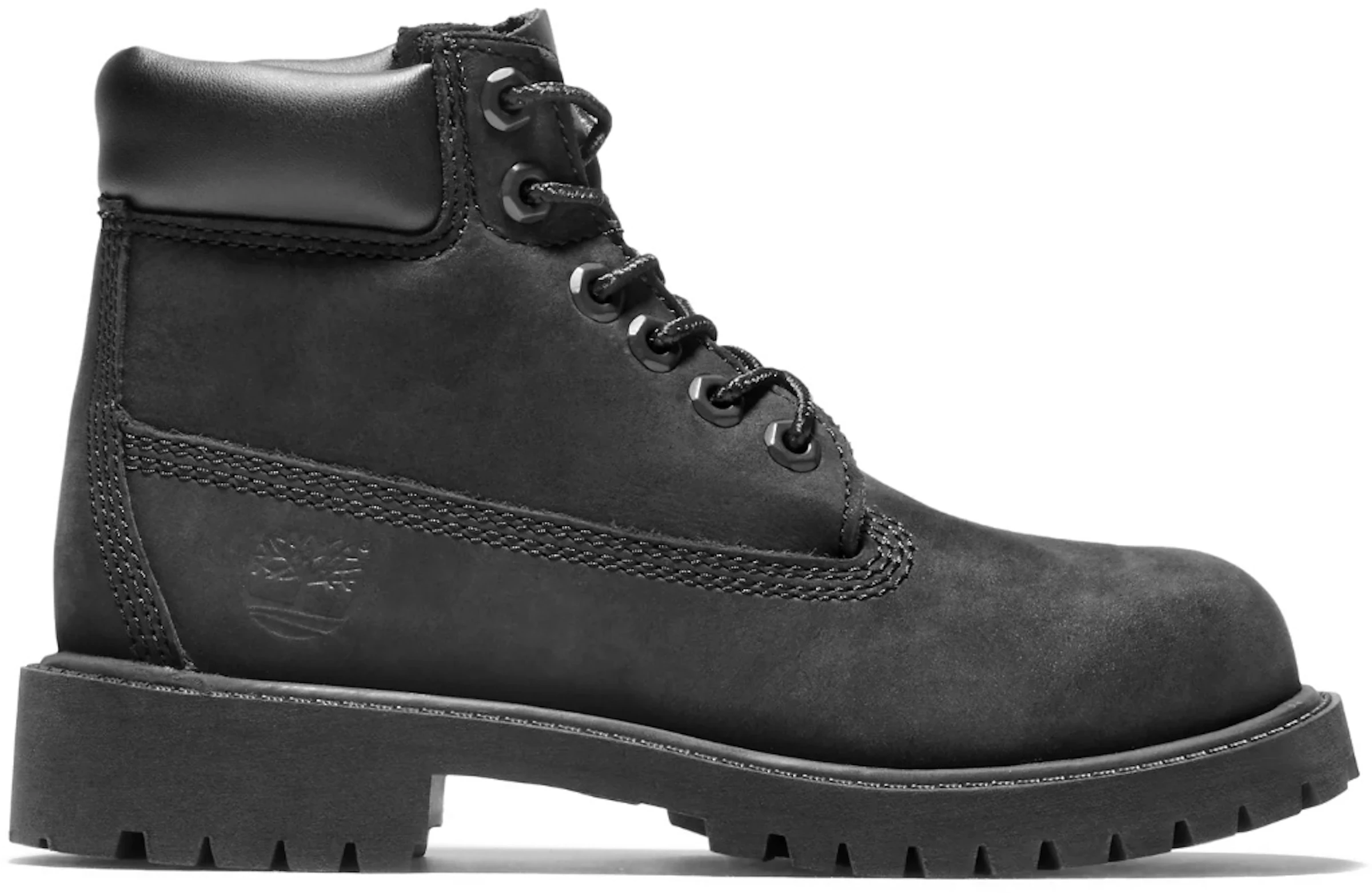 Timberland Premium Boot Black Nubuck (PS) - TB-012707-001 US